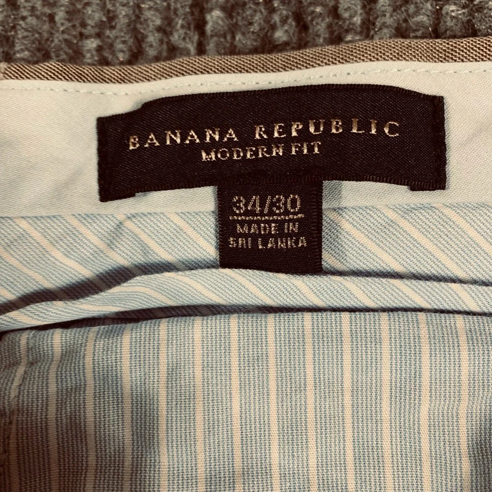 Banana Republic Pants Mens 34x30 Brown Modern Fit‎ Dress Formal Wedding Career